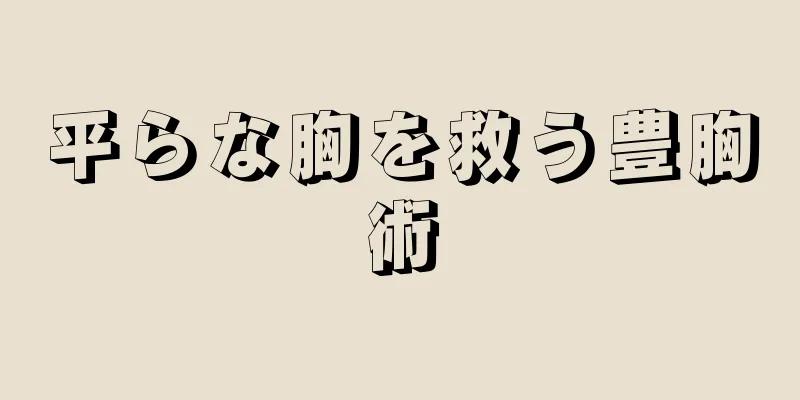 平らな胸を救う豊胸術