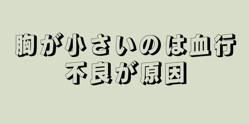 胸が小さいのは血行不良が原因