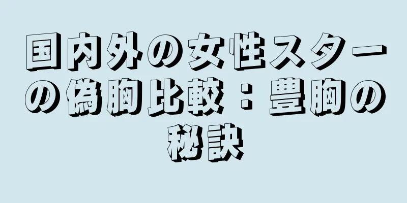 国内外の女性スターの偽胸比較：豊胸の秘訣