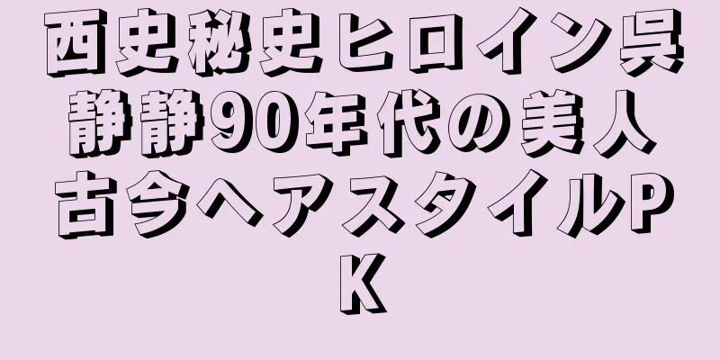 西史秘史ヒロイン呉静静90年代の美人古今ヘアスタイルPK