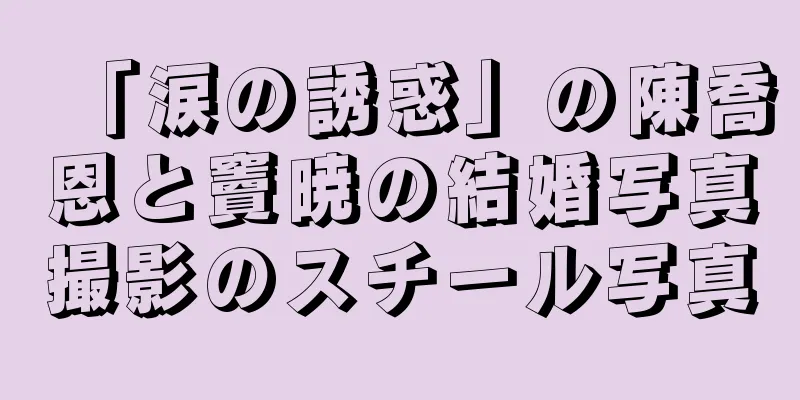 「涙の誘惑」の陳喬恩と竇暁の結婚写真撮影のスチール写真