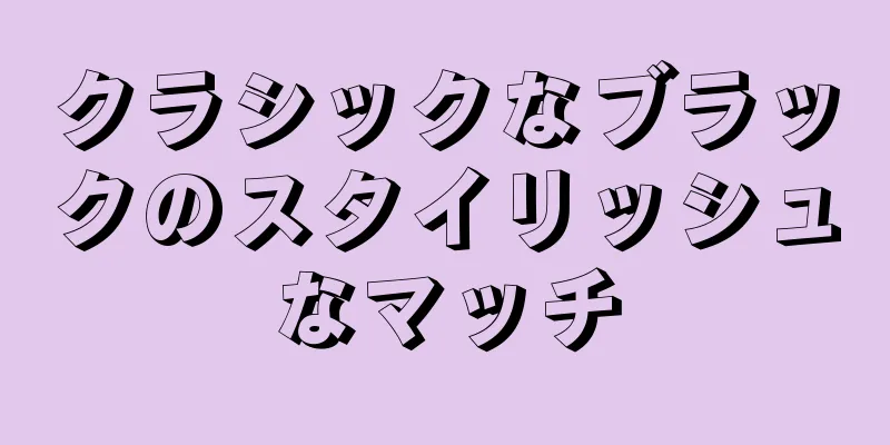 クラシックなブラックのスタイリッシュなマッチ