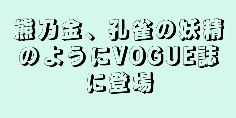 熊乃金、孔雀の妖精のようにVOGUE誌に登場