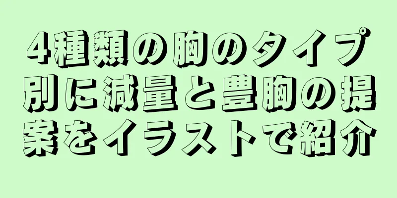 4種類の胸のタイプ別に減量と豊胸の提案をイラストで紹介