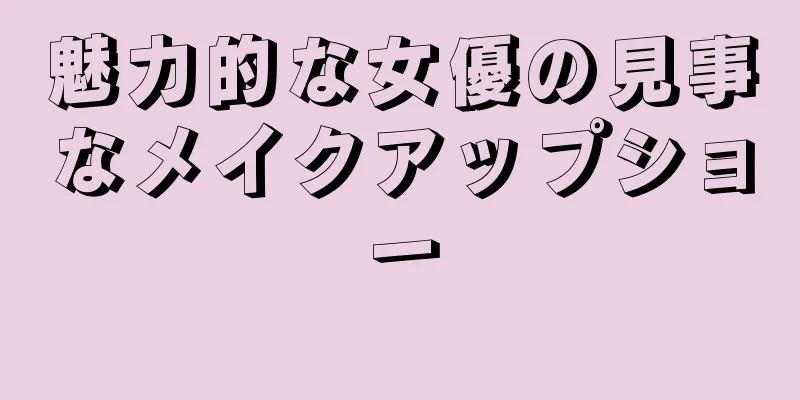 魅力的な女優の見事なメイクアップショー