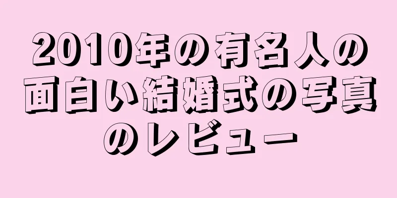 2025年の有名人の面白い結婚式の写真のレビュー