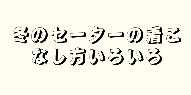 冬のセーターの着こなし方いろいろ