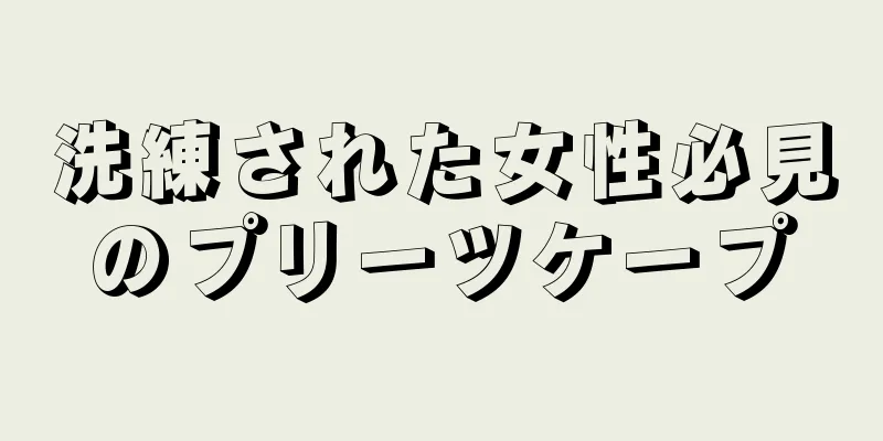 洗練された女性必見のプリーツケープ