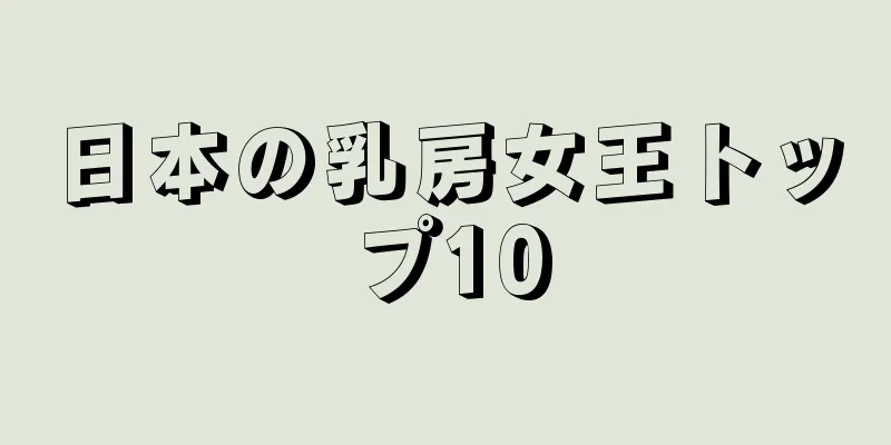 日本の乳房女王トップ10