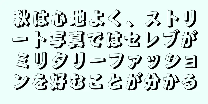 秋は心地よく、ストリート写真ではセレブがミリタリーファッションを好むことが分かる