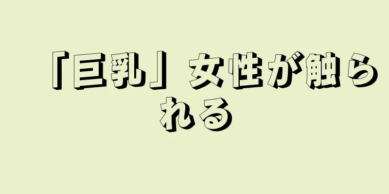 「巨乳」女性が触られる